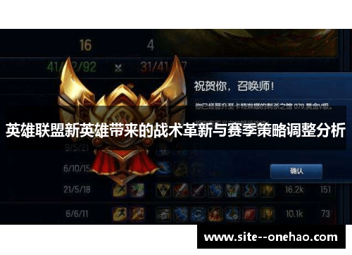 英雄联盟新英雄带来的战术革新与赛季策略调整分析 英雄联盟新英雄带来的战术革新与赛季策略调整分析