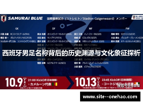 西班牙男足名称背后的历史渊源与文化象征探析 西班牙男足名称背后的历史渊源与文化象征探析