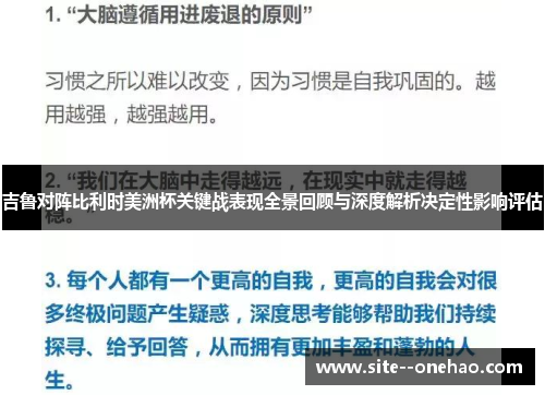 吉鲁对阵比利时美洲杯关键战表现全景回顾与深度解析决定性影响评估